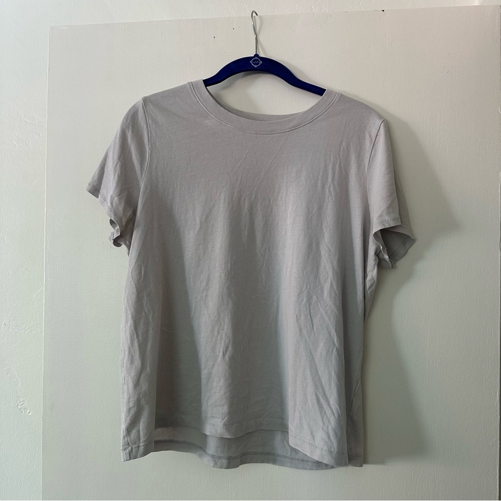 Madewell Northside Vintage Tee silver Gray light blue Women's large